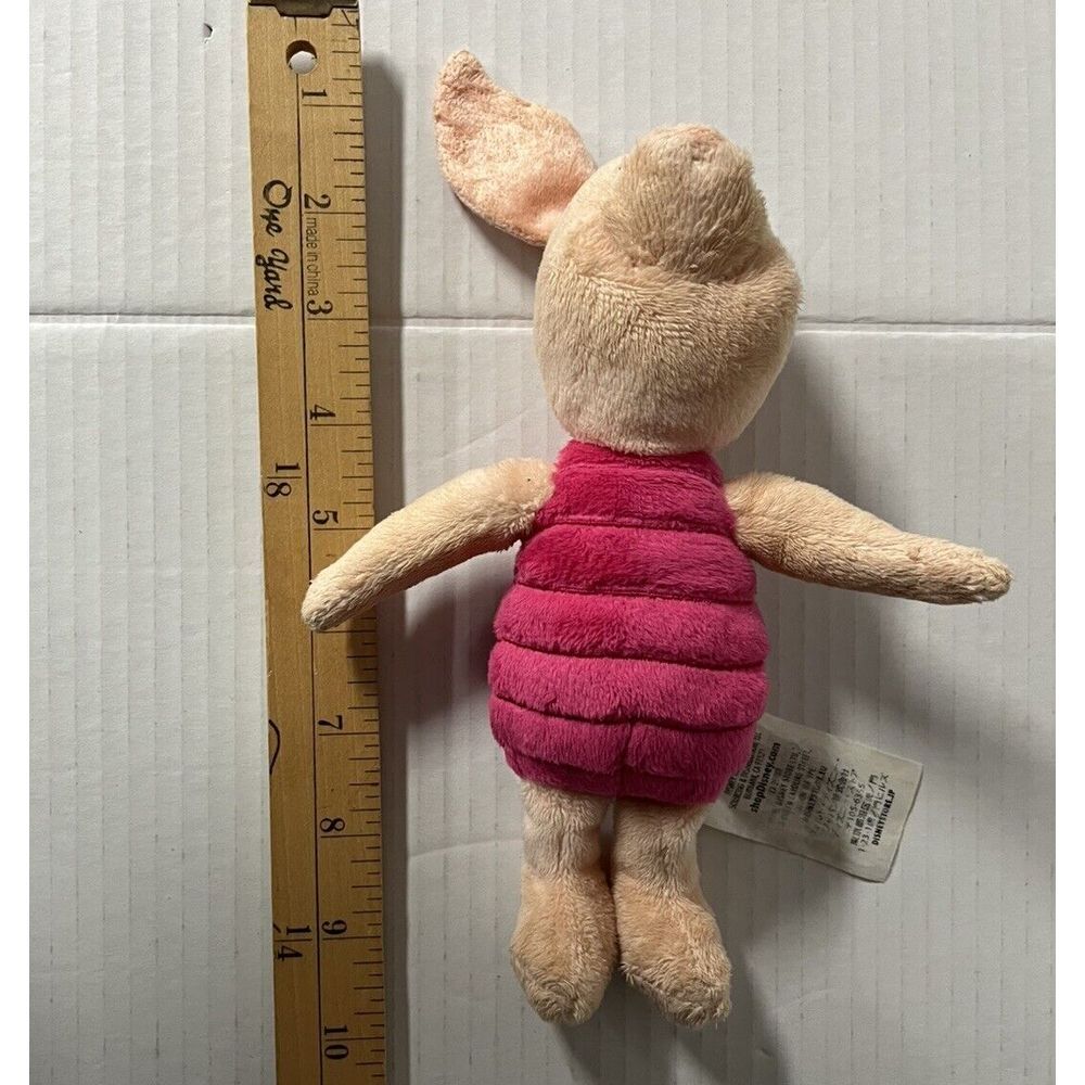 Disney Winnie The Poohs Piglet Pink Plush Stuffed Animal 10"